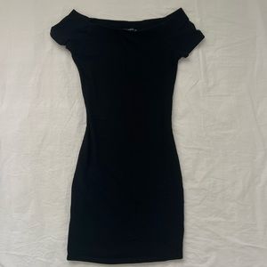 Basic black mini dress
